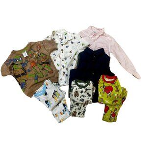 Boys Size 5–6 Clothing Bundle | Ninja Turtles, Bluey, Grinch, Marvel, Janie & Ja